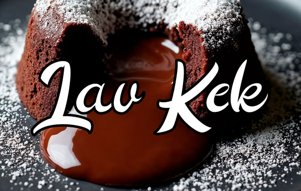Çikolata Şelalesi Gibi Akan Lav Kek